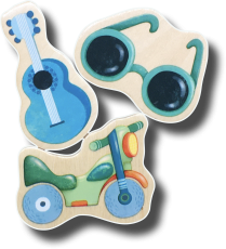 Holzmagnet-Set