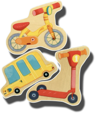 Holzmagnet-Set